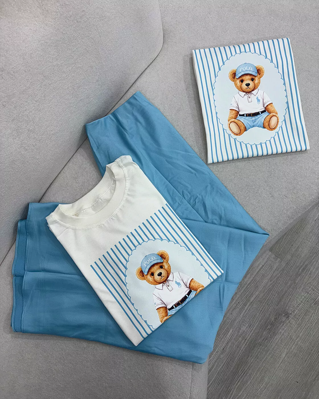 Tee Polo Azul